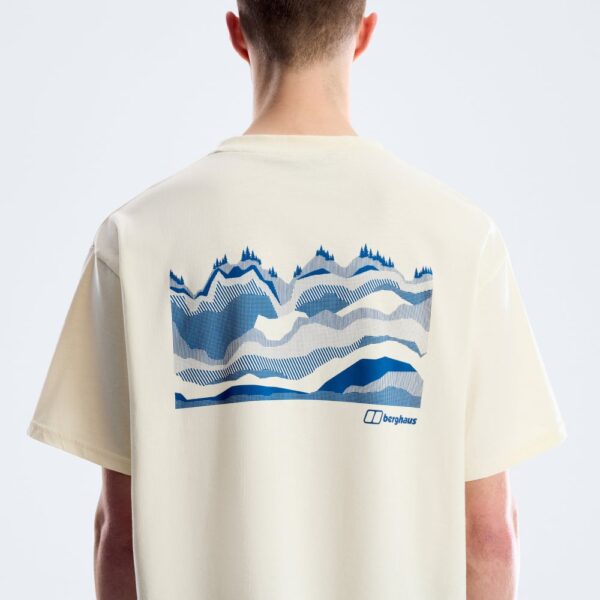 Berghaus Men's Geo Mountain Tee - Light Grey
