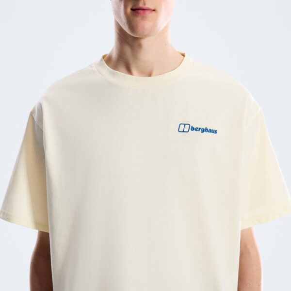 Berghaus Men's Geo Mountain Tee - Light Grey