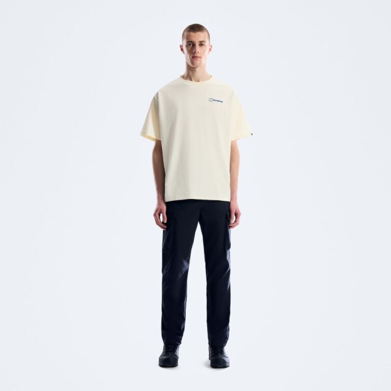 Berghaus Men's Geo Mountain Tee - Light Grey