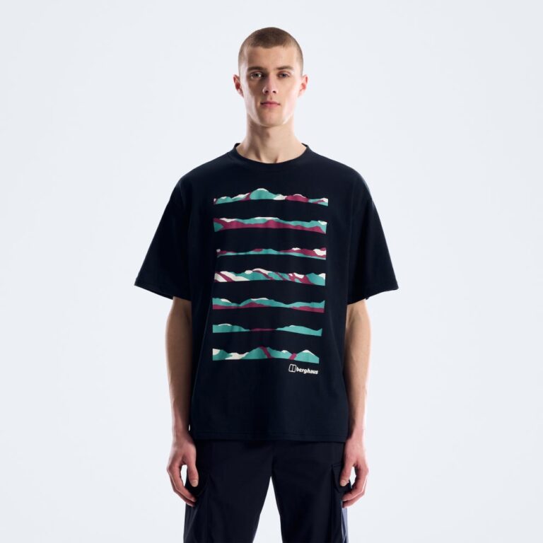 Berghaus Men's Geo Landscape Tee - Black