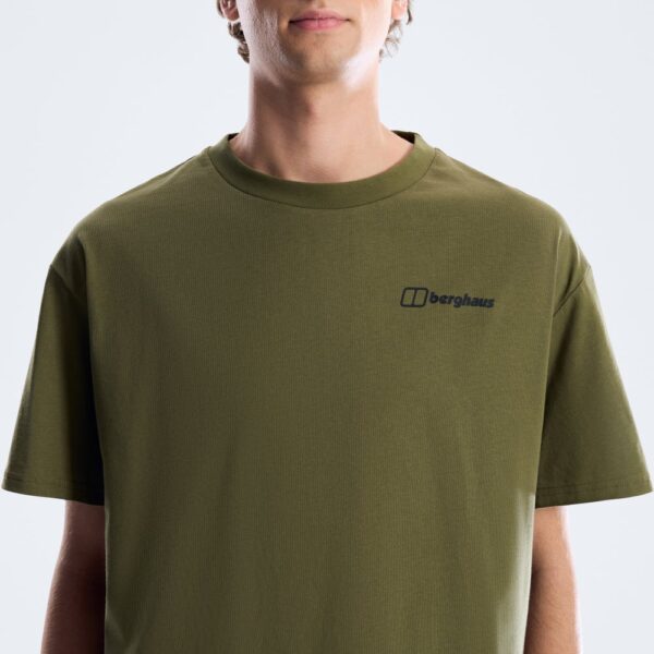 Berghaus Men's Geo Mountain Tee - Dark Green