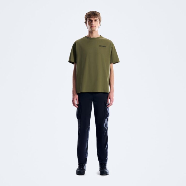 Berghaus Men's Geo Mountain Tee - Dark Green