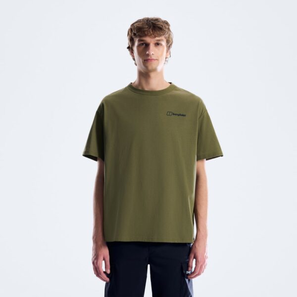 Berghaus Men's Geo Mountain Tee - Dark Green