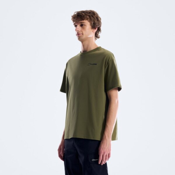 Berghaus Men's Geo Mountain Tee - Dark Green
