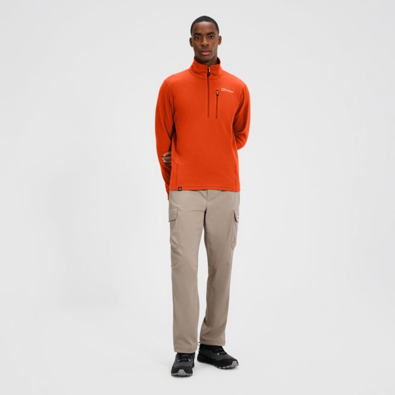Berghaus Men's Prism Micro Half Zip Polartec Fleece - Orange