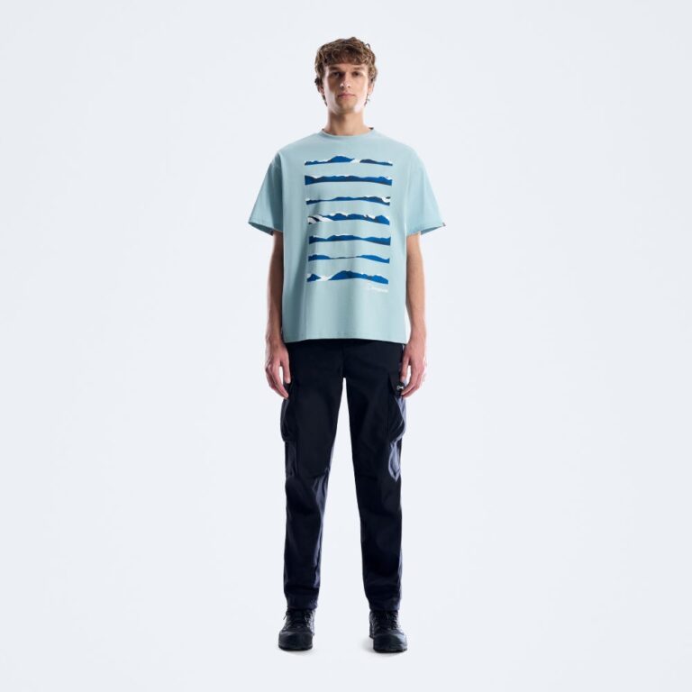 Berghaus Men's Geo Landscape Tee - Light Blue