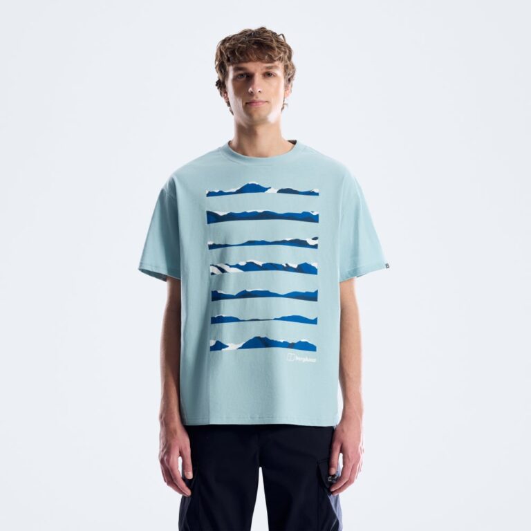 Berghaus Men's Geo Landscape Tee - Light Blue
