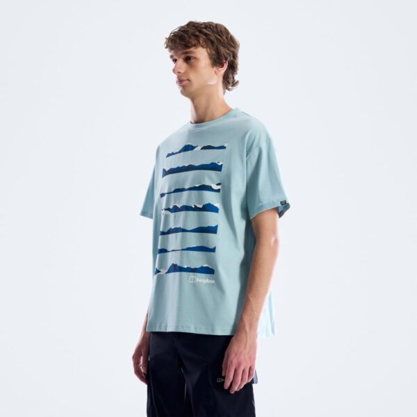 Berghaus Men's Geo Landscape Tee - Light Blue