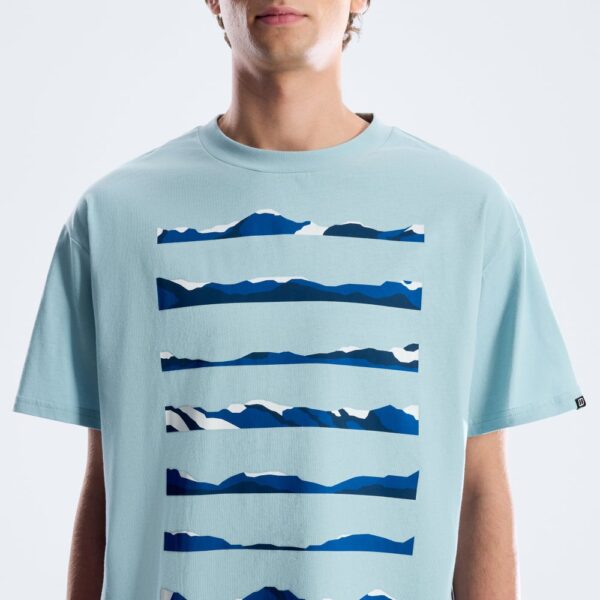 Berghaus Men's Geo Landscape Tee - Light Blue