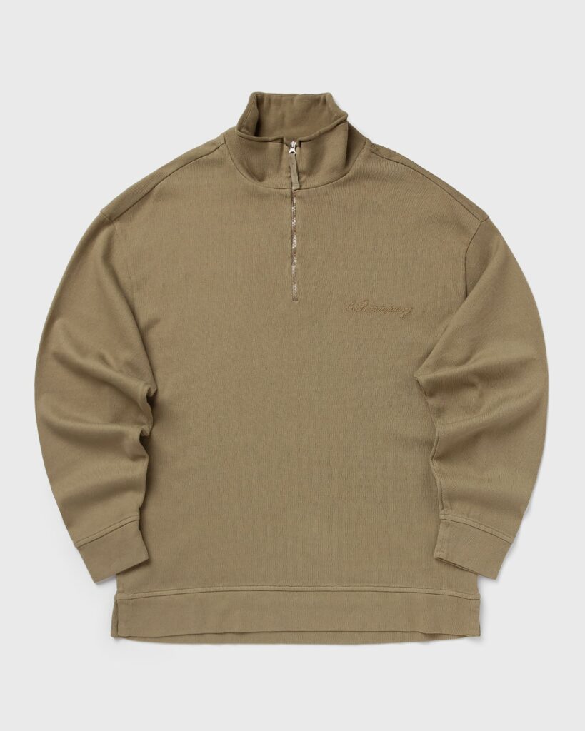 C.P. Company HALF ZIP SWEATSHIRT Moss GreY 20CMSS271A110700G-610