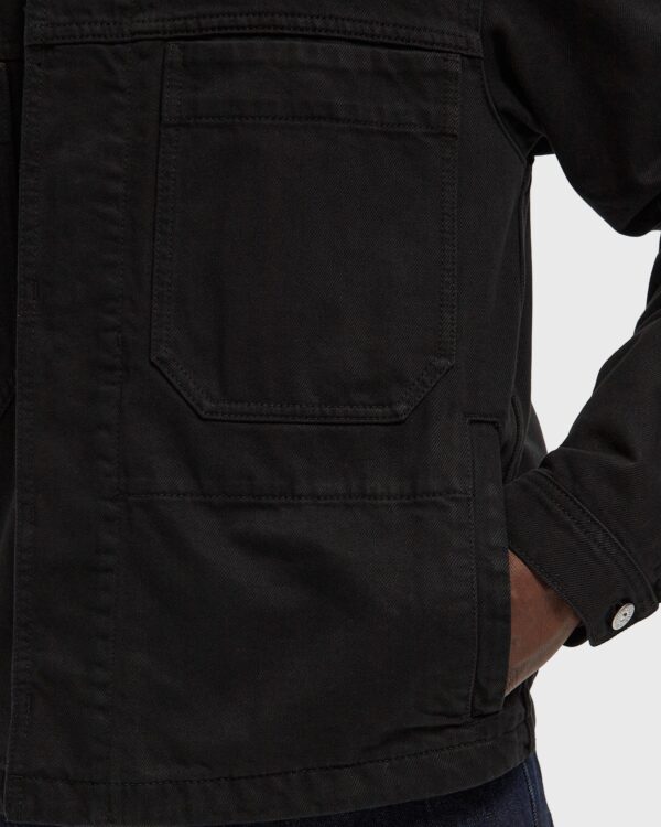 Stone Island Coach Jacket With Anti-Drop Finish Black