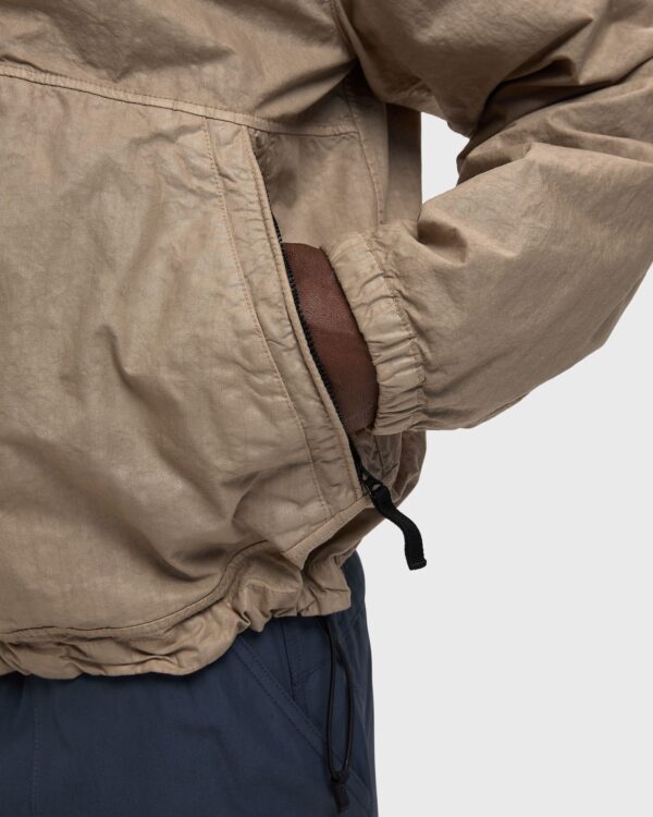 Stone Island Organic Look Nylon Panama TC Hooded Jacket Desert Sand