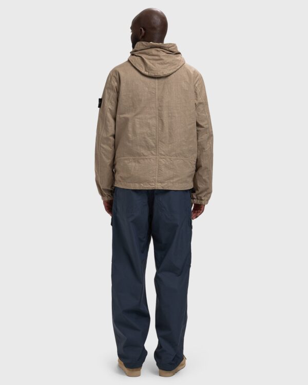 Stone Island Organic Look Nylon Panama TC Hooded Jacket Desert Sand