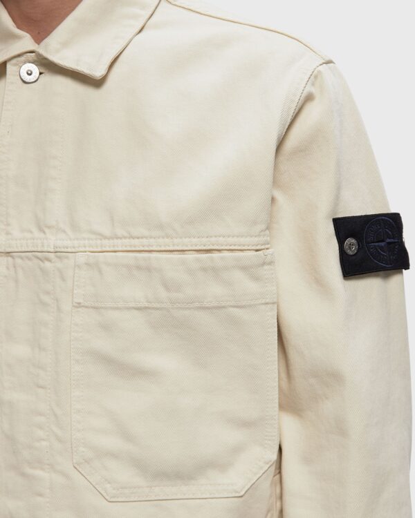 Stone Island Coach Jacket With Anti-Drop Finish Ivory