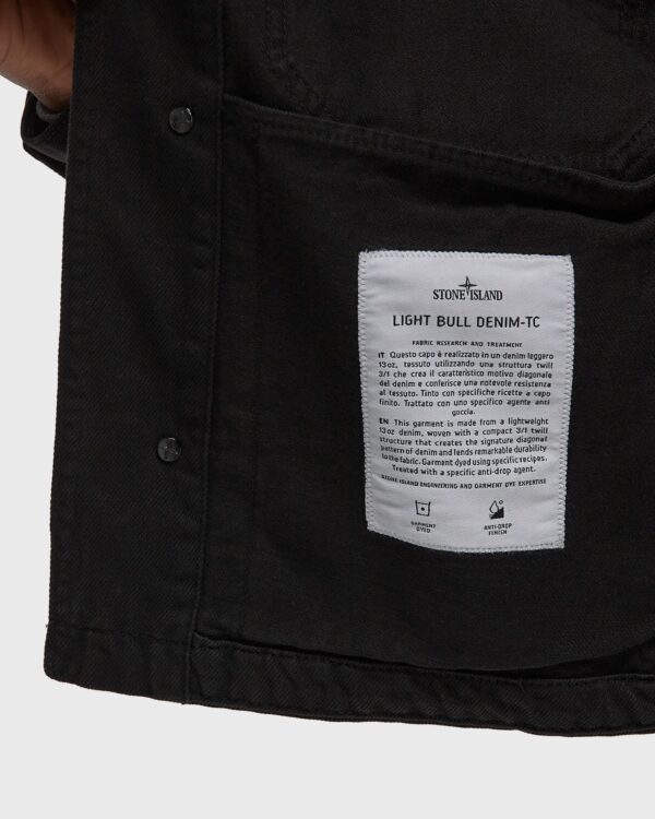 Stone Island Coach Jacket With Anti-Drop Finish Black