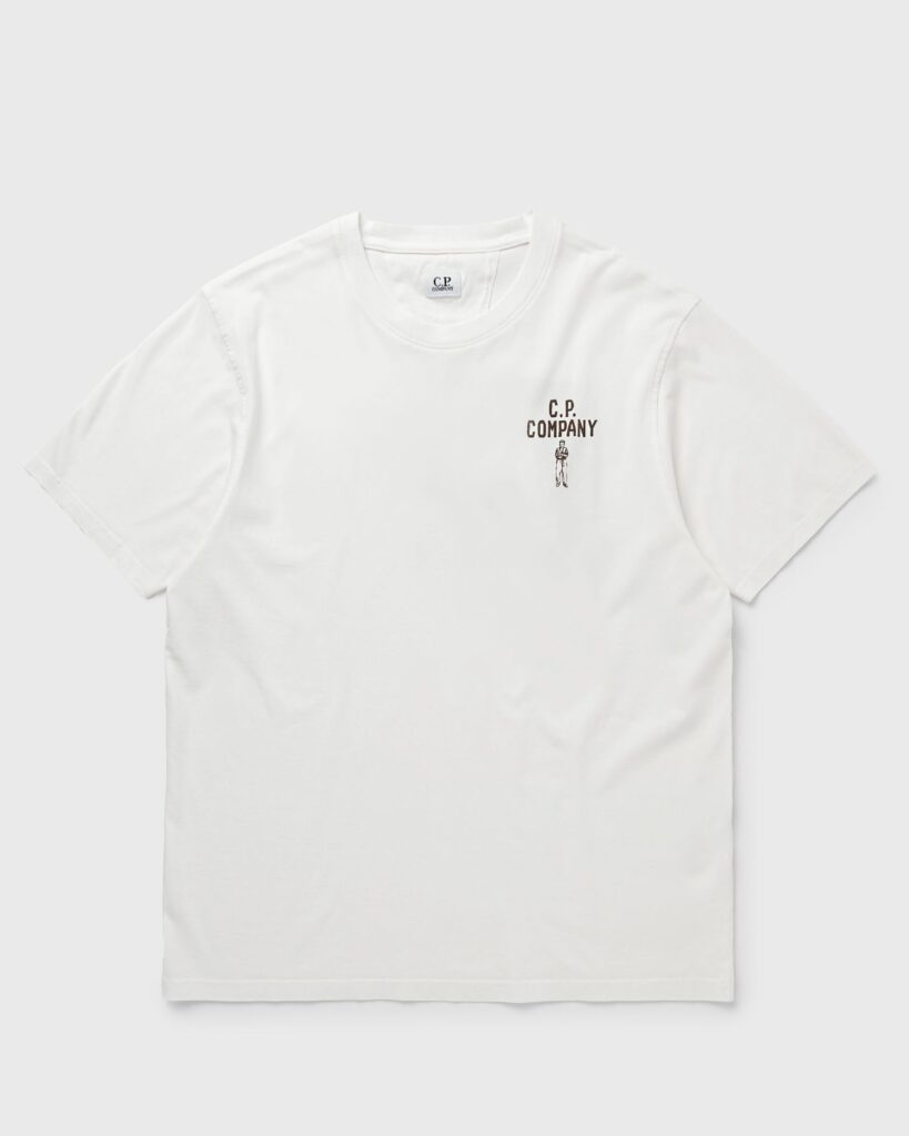 C.P. Company 30/1 Jersey Short Sleeve British Sailor T-Shirt Gauze White 20CMTS174A110579W-103