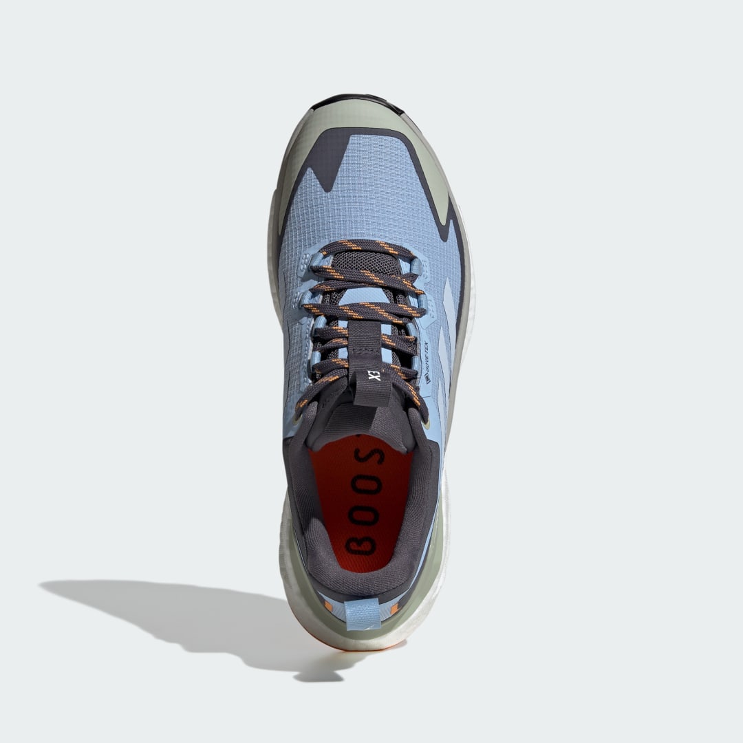 adidas Terrex Free Hiker 2.0 Low Gore-Tex Hiking Shoes Glow Blue / Crystal Sky / Aurora Onix - Image 2