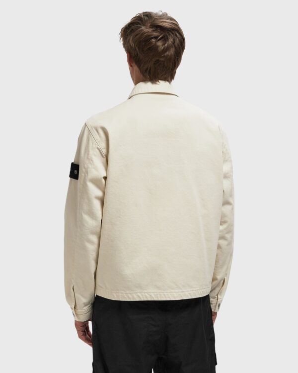Stone Island Coach Jacket With Anti-Drop Finish Ivory