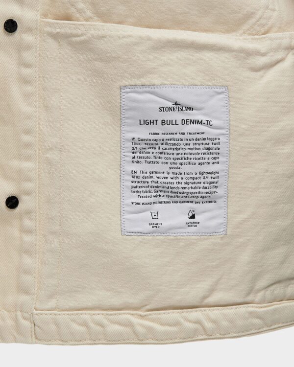 Stone Island Coach Jacket With Anti-Drop Finish Ivory