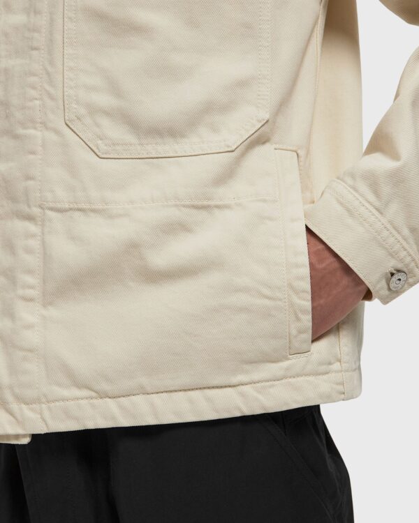 Stone Island Coach Jacket With Anti-Drop Finish Ivory