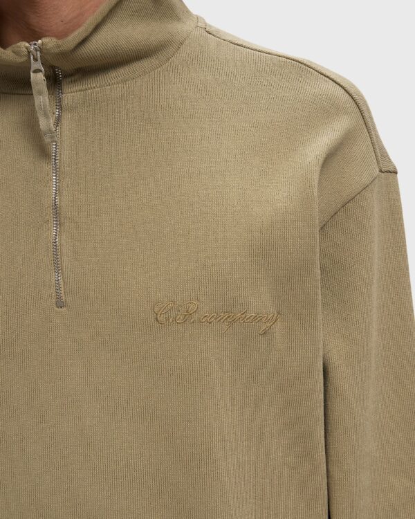 C.P. Company HALF ZIP SWEATSHIRT Moss Grey