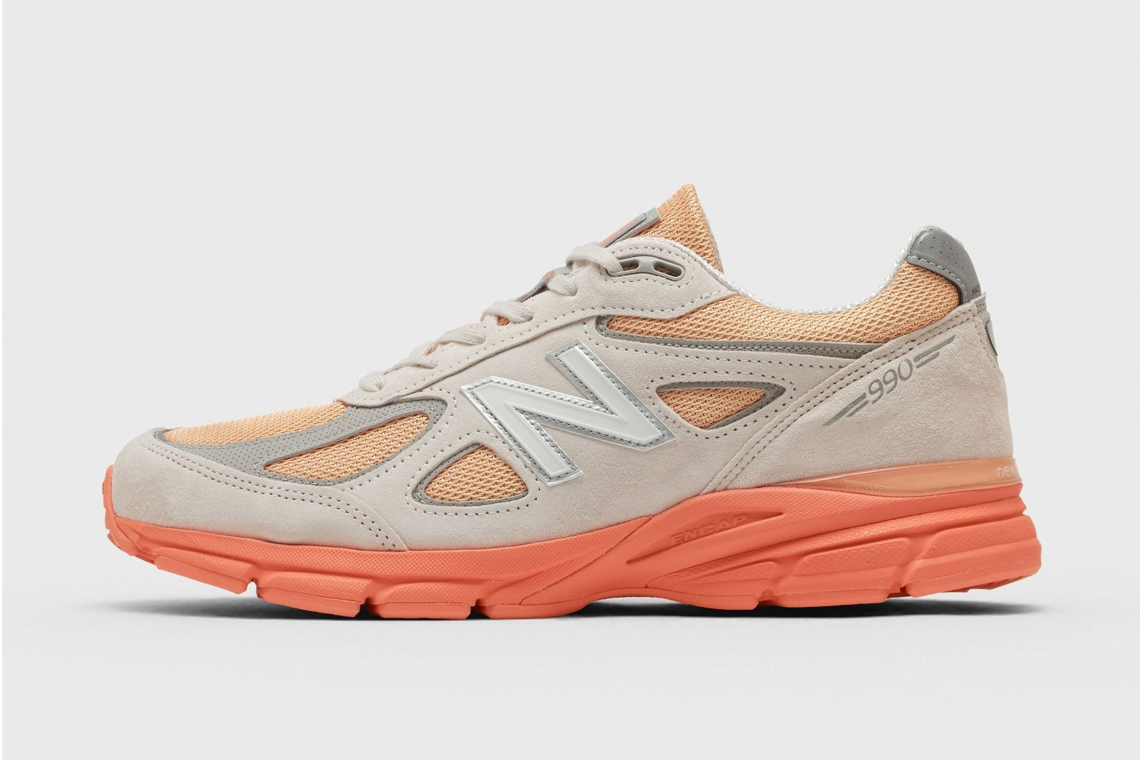 New Balance 'Made in USA' 990v4 'Moonbeam Tangerine'