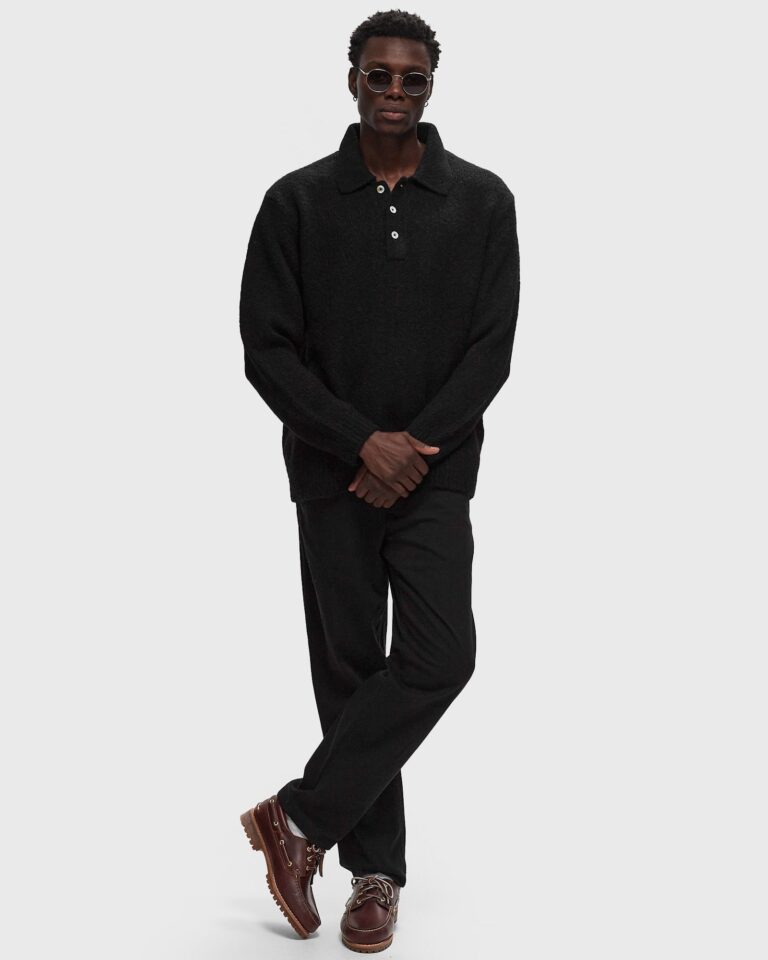 Norse Projects Rasmus Relaxed Brushed Polo Black N45-0614-9999