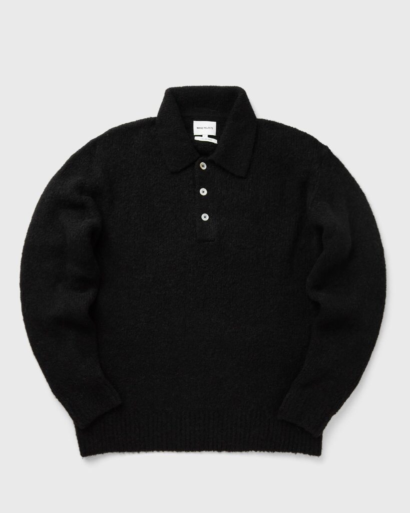 Norse Projects Rasmus Relaxed Brushed Polo Black N45-0614-9999