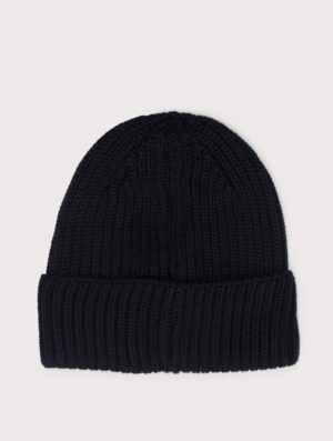 C.P. Company Extrafine Merino Wool Lens Beanie Black