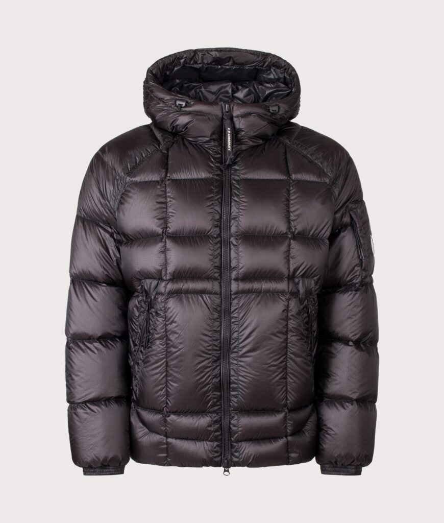 C.P. Company D.D. Shell Hooded Down Jacket Black