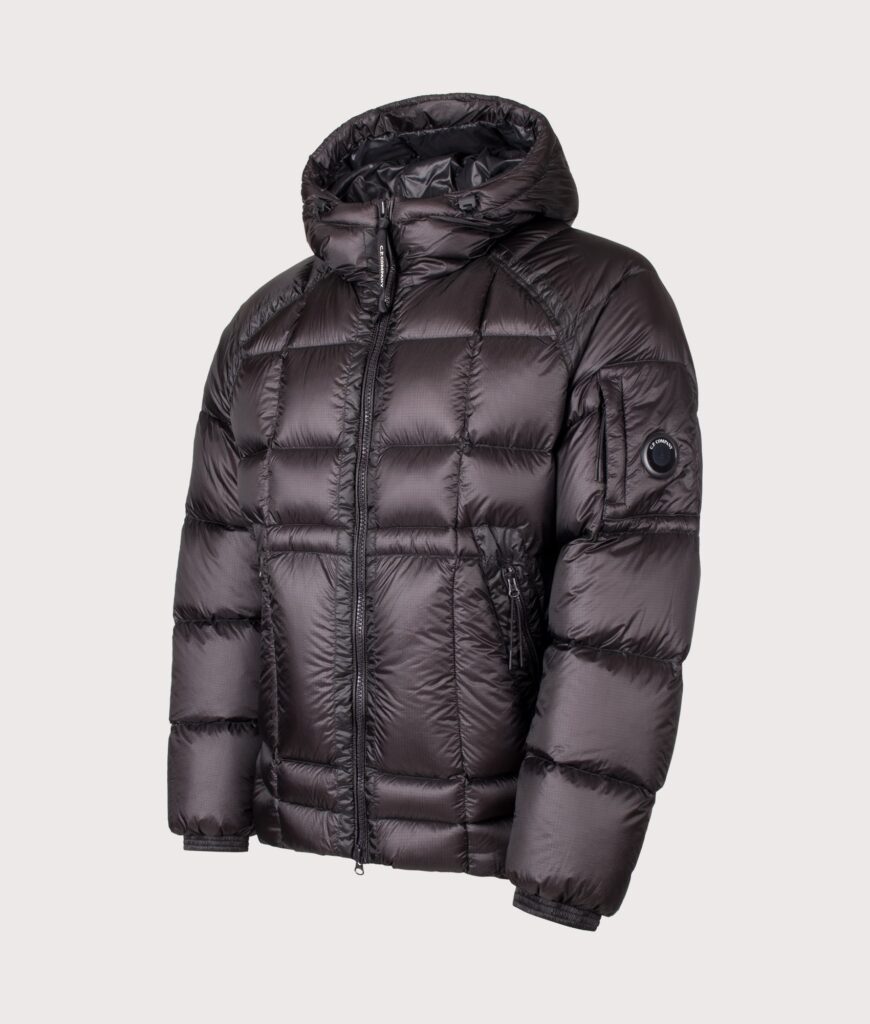 C.P. Company D.D. Shell Hooded Down Jacket Black