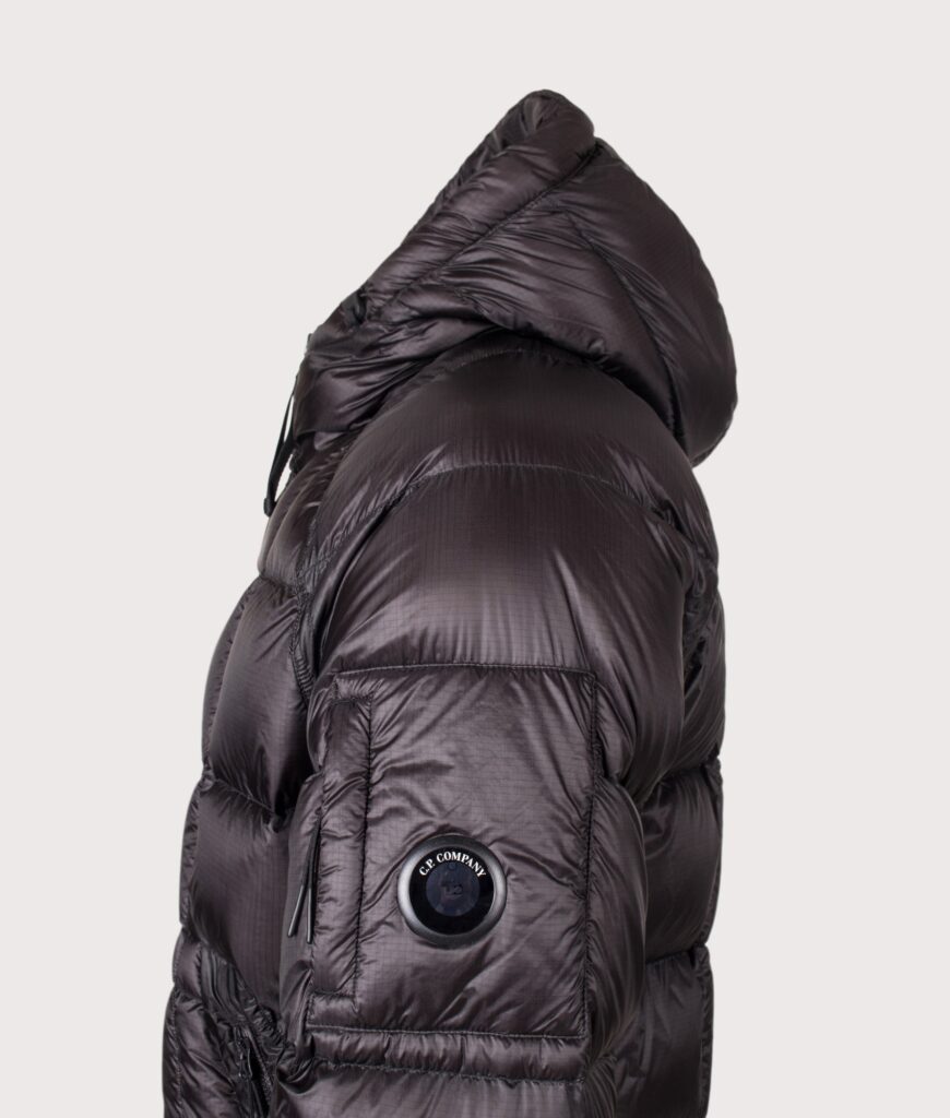 C.P. Company D.D. Shell Hooded Down Jacket Black