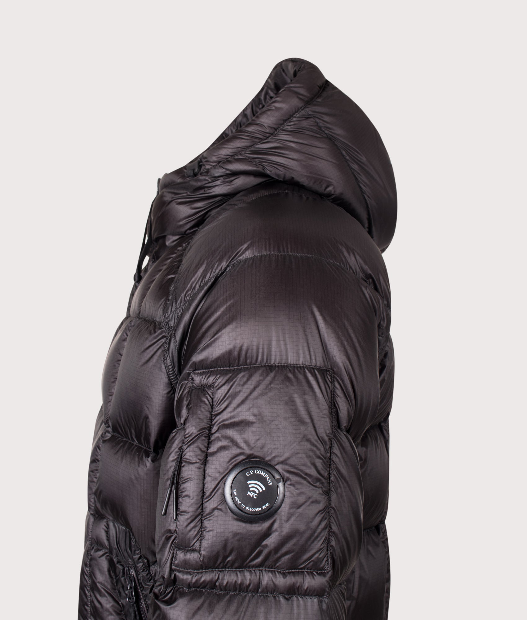 C.P. Company D.D. Shell Hooded Down Jacket Black