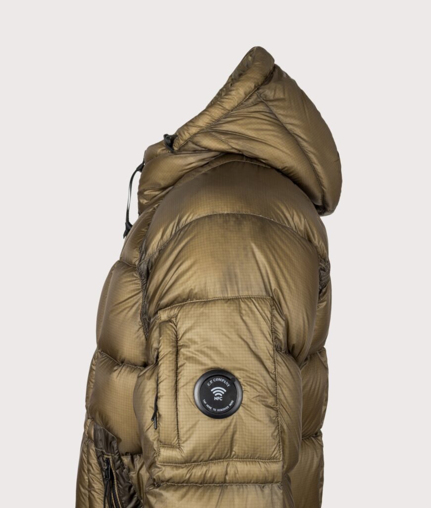 C.P. Company D.D. Shell Hooded Down Jacket Ermine