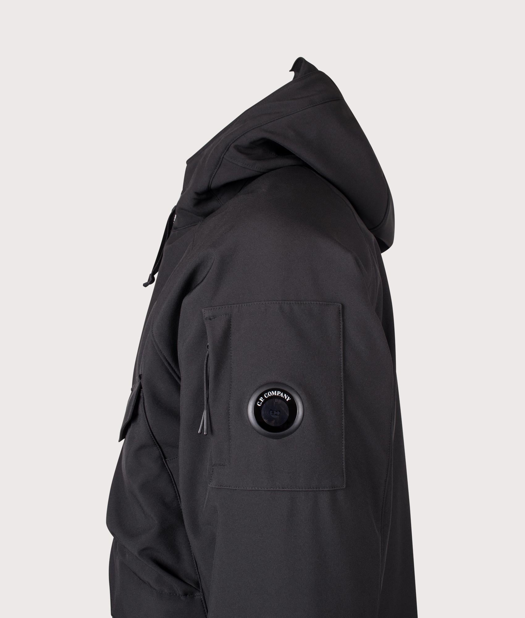 C.P. Company C.P. Shell-R Padded Hooded Lens Jacket Black