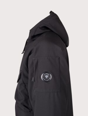 C.P. Company C.P. Shell-R Padded Hooded Lens Jacket Black
