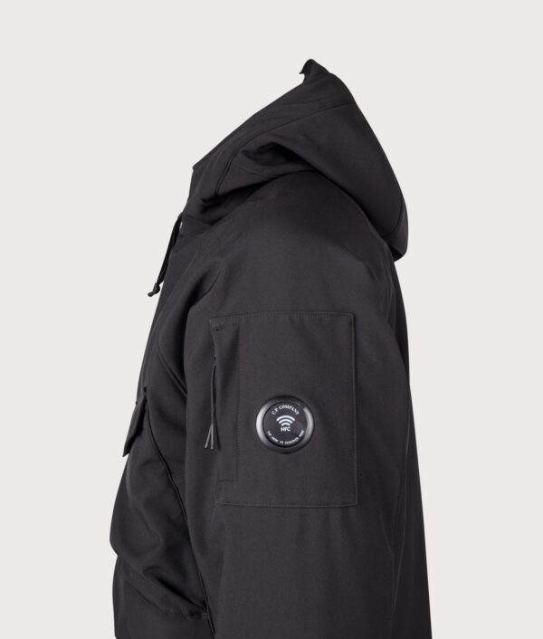 C.P. Company C.P. Shell-R Padded Hooded Lens Jacket Black