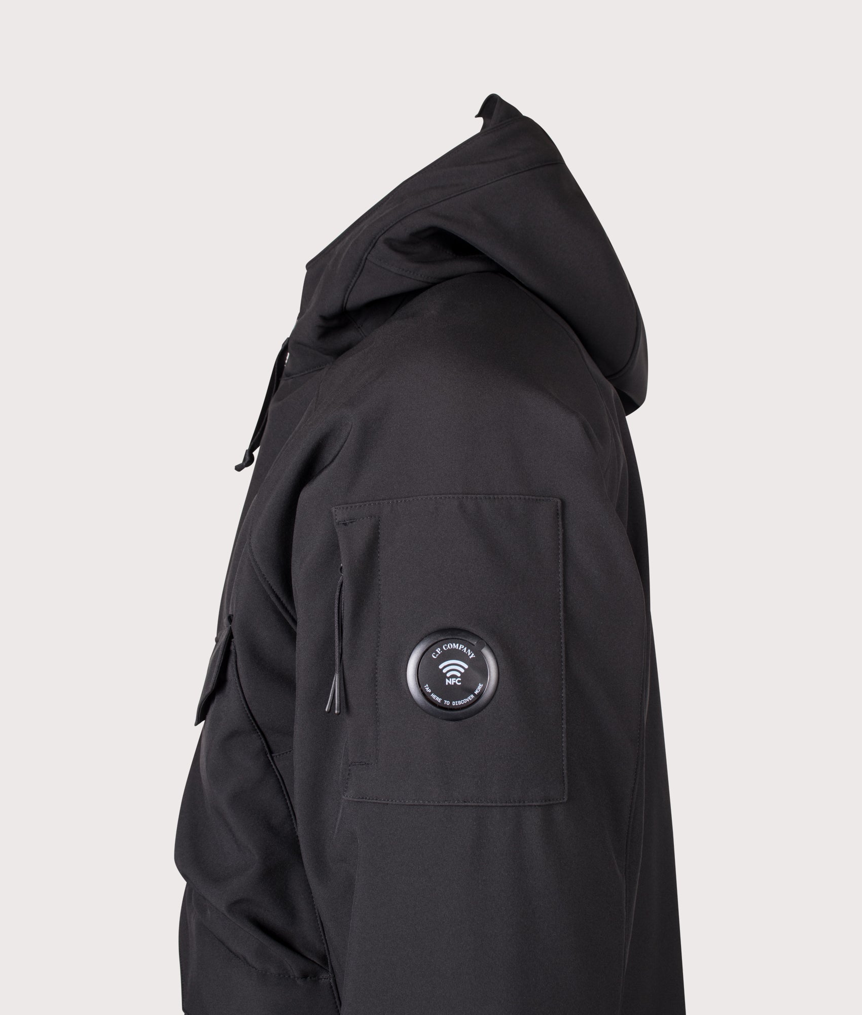 C.P. Company C.P. Shell-R Padded Hooded Lens Jacket Black