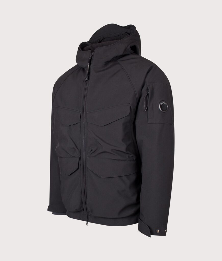 C.P. Company C.P. Shell-R Padded Hooded Lens Jacket Black