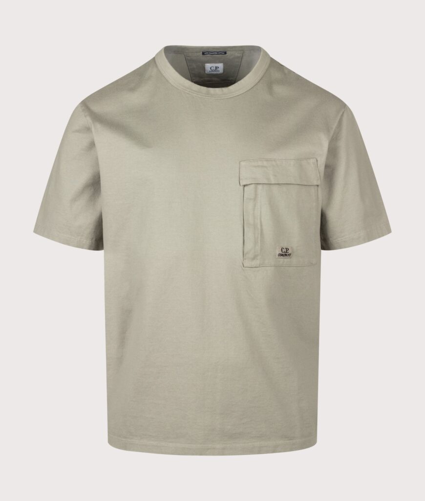 C.P. Company 0/2 Mercerized Jersey Twisted Pocket T-Shirt