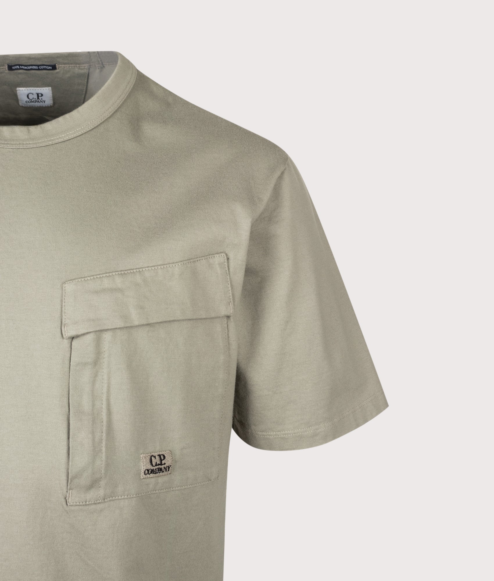 C.P. Company 0/2 Mercerized Jersey Twisted Pocket T-Shirt
