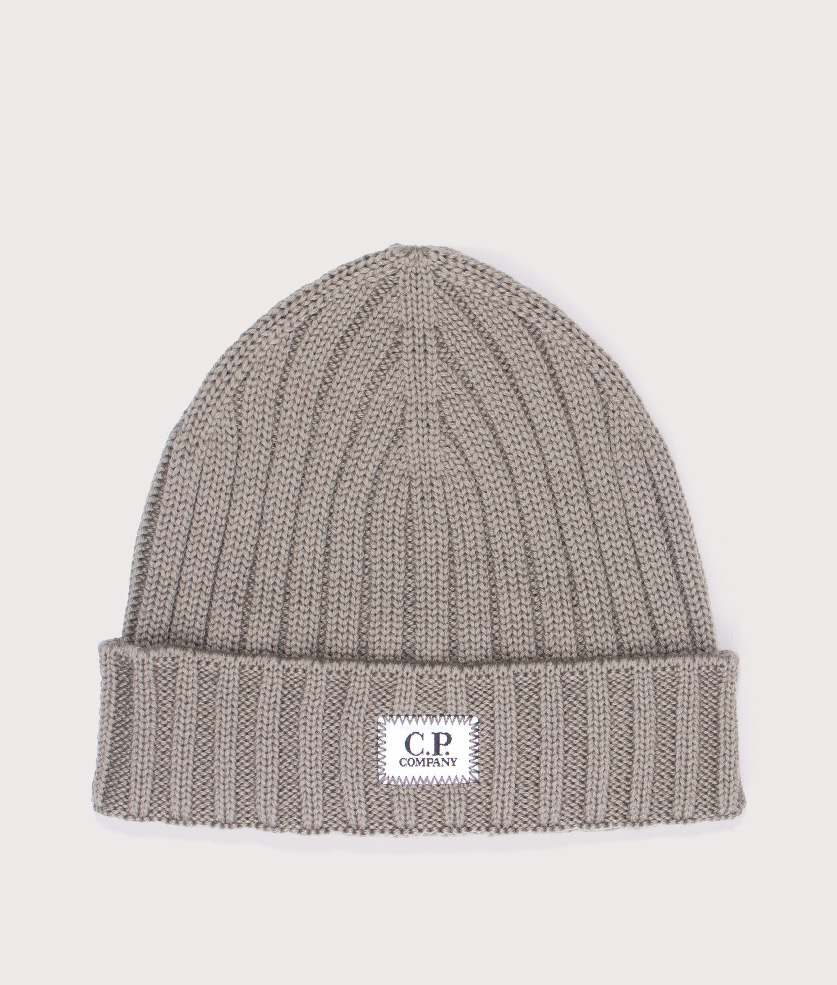 C.P. Company Extrafine Merino Wool Logo Beanie Fallen Rock