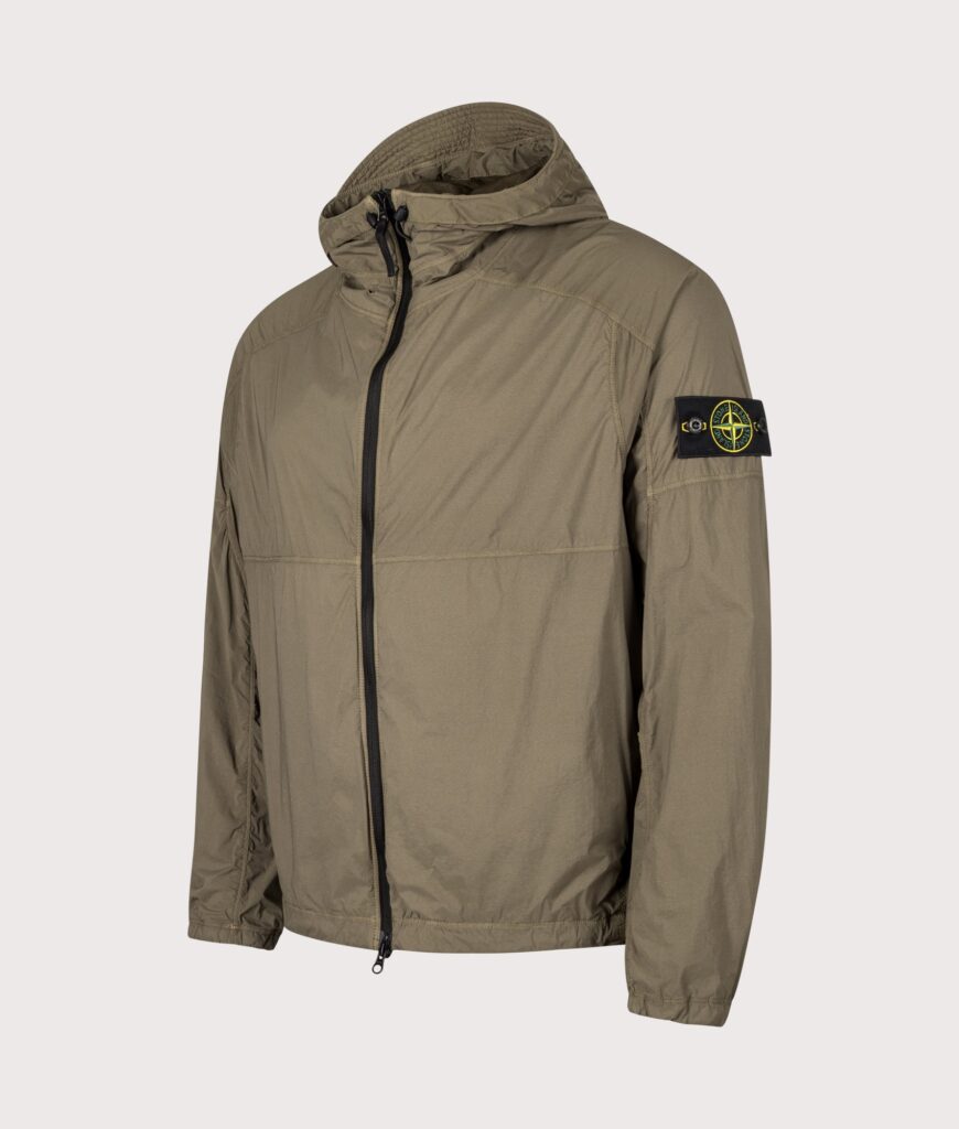 STONE ISLAND Ultralight Nylon Stretch-TC Jacket Military Green