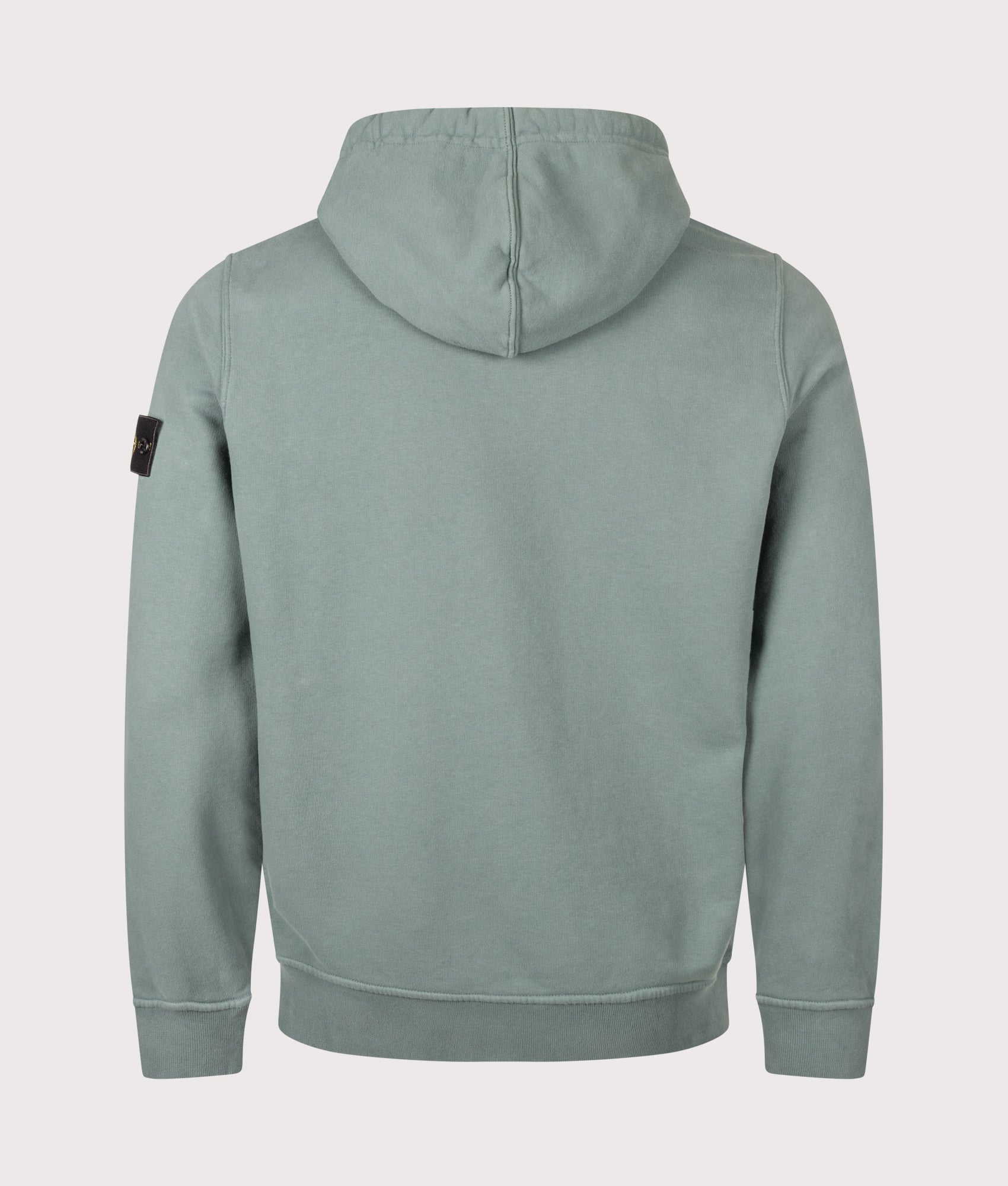 STONE ISLAND Brushed Organic Cotton Fleece Hoodie Ocean Green