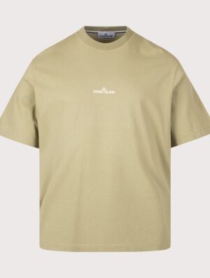 STONE ISLAND Regular Fit Organic Cotton 'Desert' Print T-Shirt Laurel Green