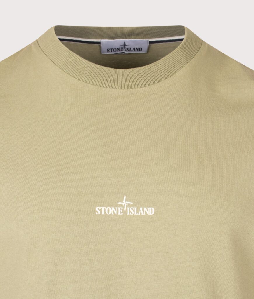 STONE ISLAND Regular Fit Organic Cotton 'Desert' Print T-Shirt Laurel Green