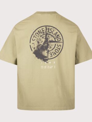 STONE ISLAND Regular Fit Organic Cotton 'Desert' Print T-Shirt Laurel Green