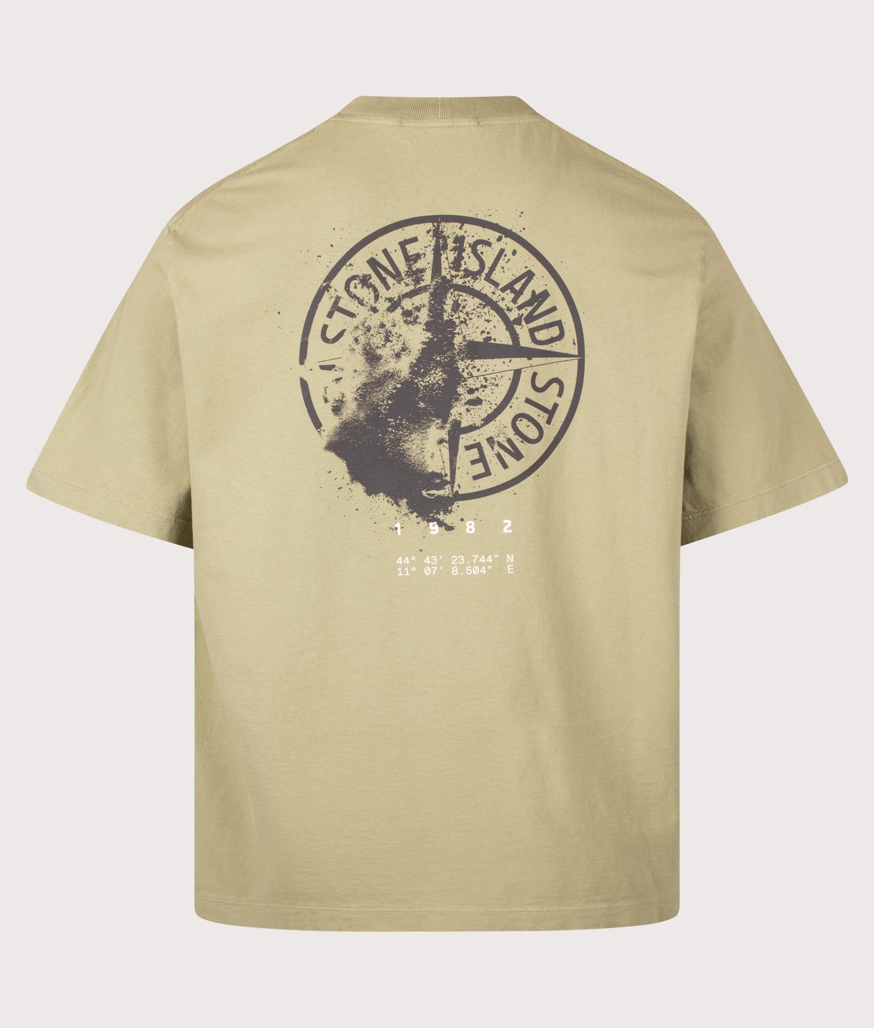 STONE ISLAND Regular Fit Organic Cotton 'Desert' Print T-Shirt Laurel Green