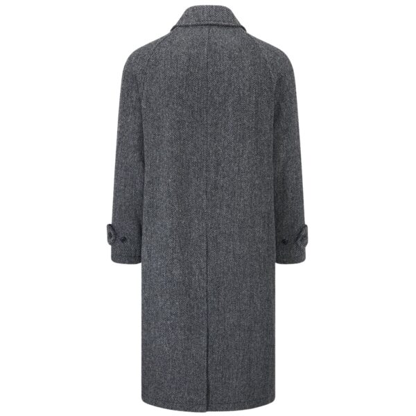 Gloverall Harris Tweed Coat - Charcoal - Image 4