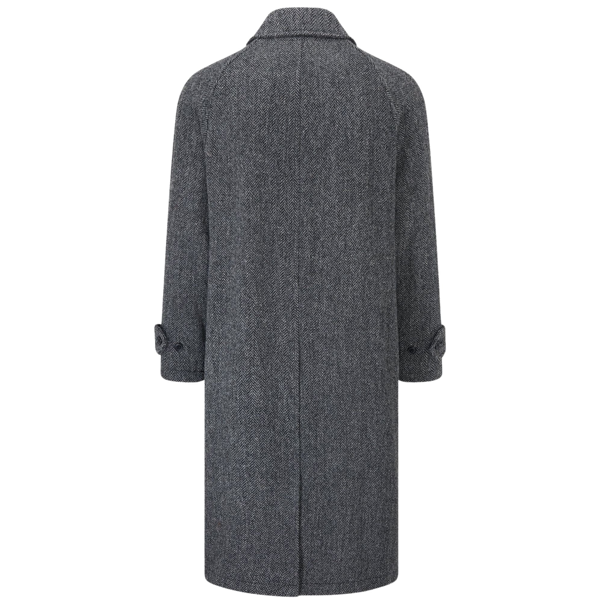 Gloverall Harris Tweed Coat - Charcoal - Image 4